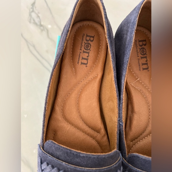 Born Blue Suede Loafer braided sz 6.5 - Picture 5 of 9
